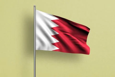 Bahrain  flag Stock Illustration