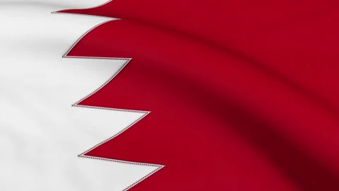 Bahrain Flag Loop Stock Footage 241218288