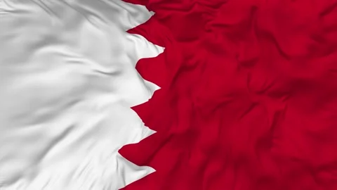 Bahrain Flag Seamless Looping Background Waving Slow Motion Stock Footage 233882403