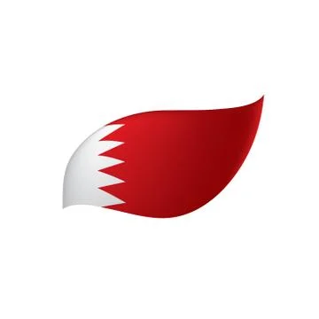 Bahrain flag, vector illustration 스톡 일러스트