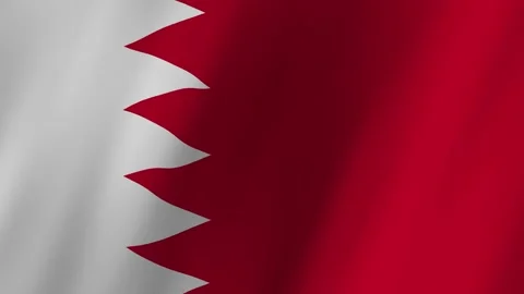Bahrain flag waving animation Stock Footage 220072809