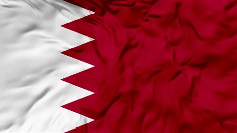 Bahrain Flag Waving in The Wind, Motion Animation Bahrain Flag 4K Stock Footage 306117851