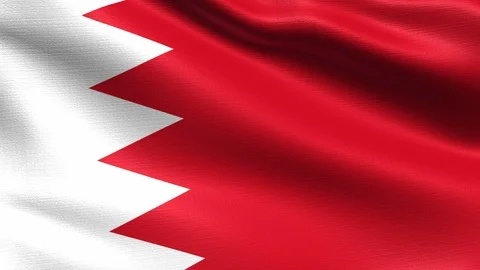 Bahrain Looping Flag 4K Vídeos de archivo 108035736