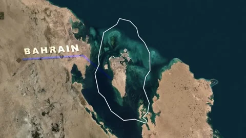 Bahrain Map Animation Stock Footage 273237069