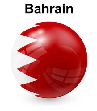 Bahrain official state flag Stock Illustration