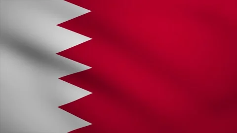 Bahrain Waving Flag Background Animation. Looping seamless 3D animation. Mo.. Stock Footage 231322533