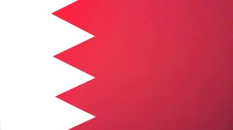 Bahrain Waving Flag Stock Footage 10761527