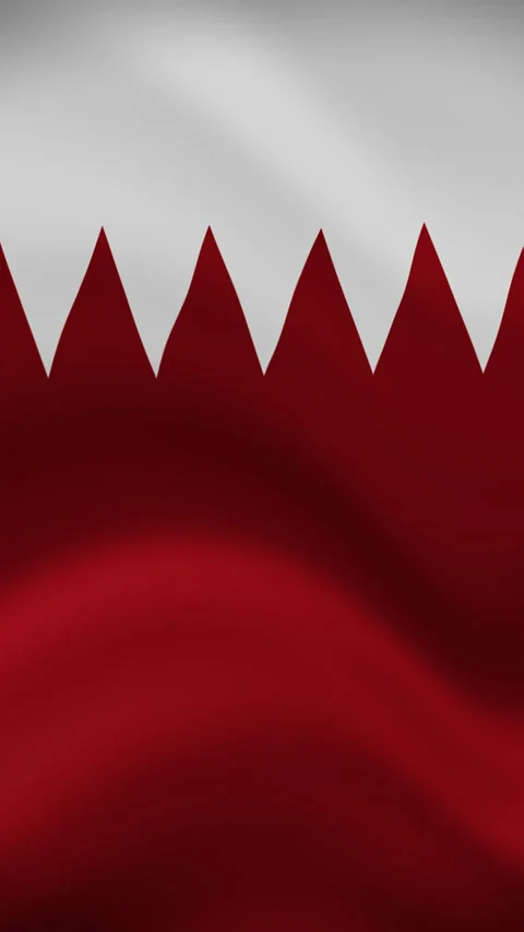 Bahrain Waving Flag in Vertical Orientation – Realistic Loop Animation Stock Footage 294948583