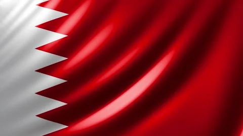 Bahraini flag Video stock 327271440