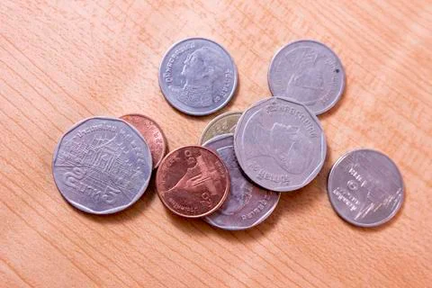 Baht coins Stock Photos