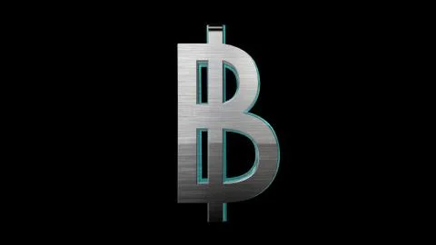 Baht cryptocurrency Illustrazione stock