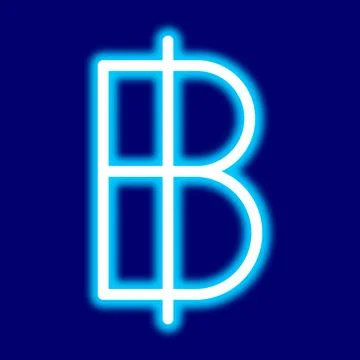 Baht symbol Stock Illustration