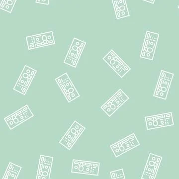 Baht thb line seamless pattern Stock Illustration