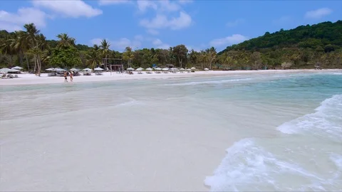 Bai Sao beach waves 库存影片 130071206