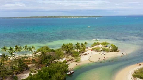 Baigad Lagoon Beach in Bantayan, Cebu. Philippines. Stock Footage 311786191