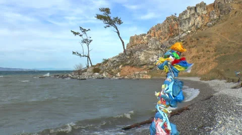 Baikal, Autumn Storm Stock Footage 24281375