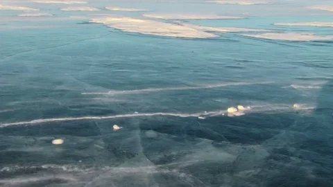 Baikal Ice Surface. Stock-Footage 82709017