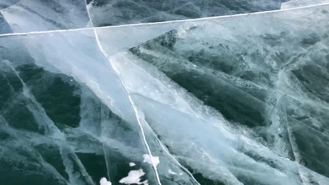 Baikal ice view Stock Footage 124899140