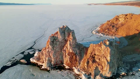 Baikal lake in spring. Stock-Footage 155228327