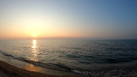 Baikal landscape at sunset Stock Footage 108474572