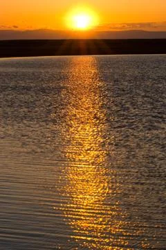 Baikal sunset Stock Photos