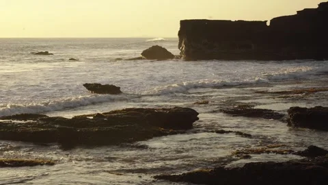 Bail beach with waves in the afternoon Video stock 256020733