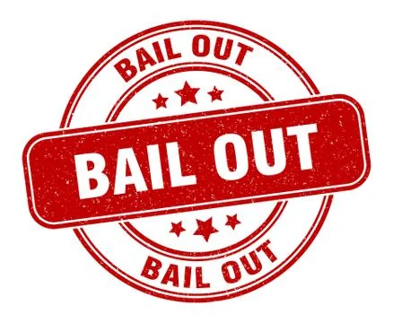 Bail out stamp. bail out label. round grunge sign Stock Illustration