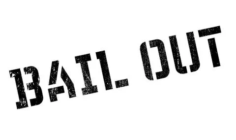 Bail out stamp Stock Illustration