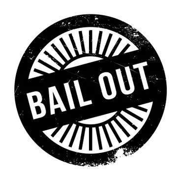 Bail out stamp Stock Illustration