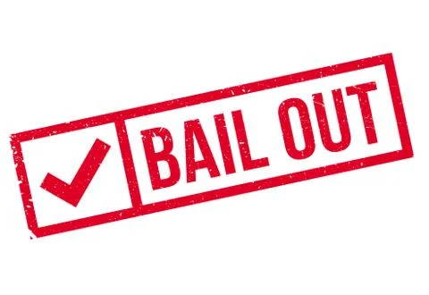 Bail out stamp Stock Illustration