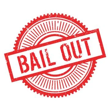 Bail out stamp Stock Illustration