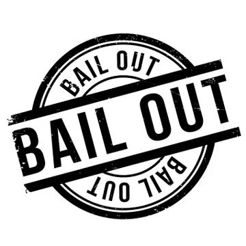 Bail out stamp Stock Illustration
