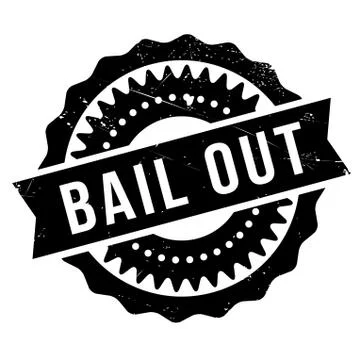 Bail out stamp Stock Illustration