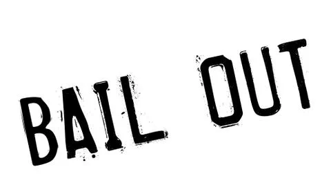 Bail out stamp Stock Illustration