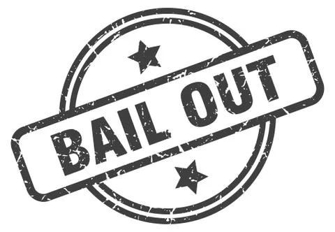 Bail out stamp Stock Illustration