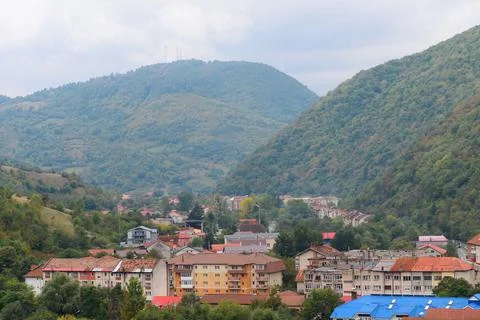 Baile Herculane town Stock Photos