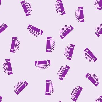 Bailey bridge glyph seamless pattern Stock Illustration