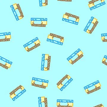Bailey bridge vector seamless pattern Illustrazione stock