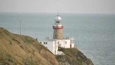 Bailey Lighthouse Howth Stock-Footage 168544251
