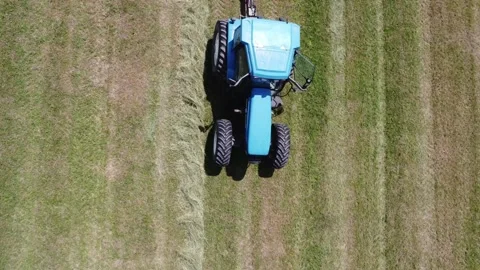 Bailing hay Stock Footage 264070401