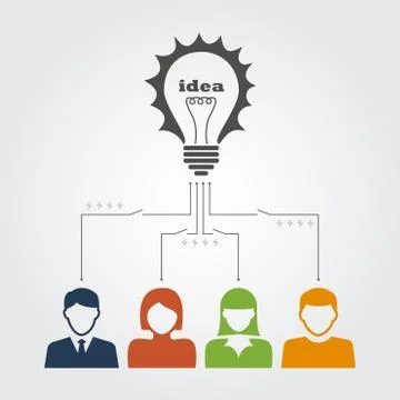 Bainstorming Stock Illustration