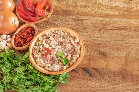"Baio de Dois" is a typical dish of the cuisine of Northeast Brazil. Made w.. Foto stock