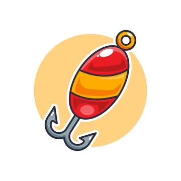 Bait - cartoon vector illustration. Stock Illustration