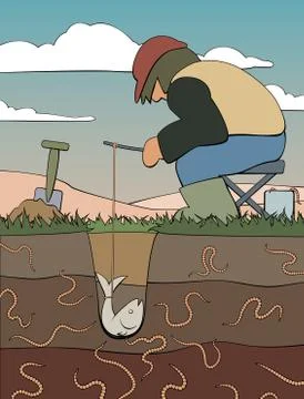 Bait catcher Illustrazione stock