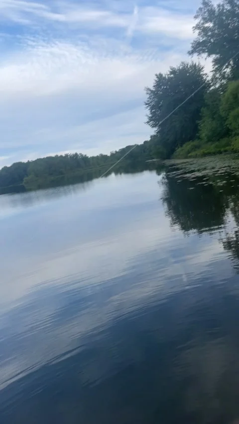 Bait Fish Gets Caught On Other Fisher's Bobber, Idaho, USA - 11 Jun 2024 Stock Footage 278417656