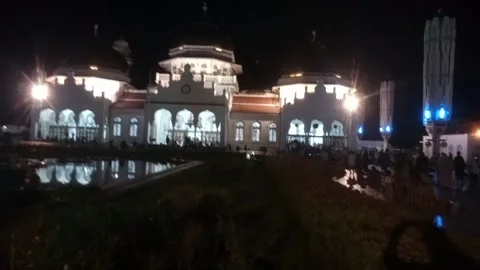 Baiturrahman mosque Stock Footage 231039621