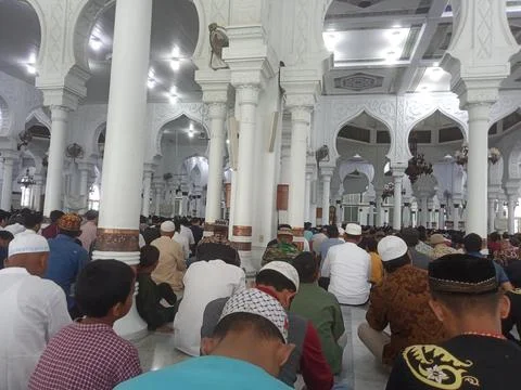 Baiturrahman mosque Stock Photos