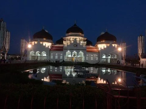 Baiturrahman mosque Stock Photos
