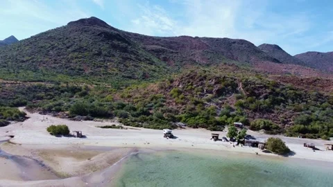 Baja beach coastline Stock Footage 297508327