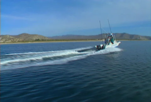 Baja boating 03 Stock Footage 507326